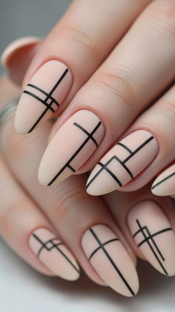 Geometric Nail Art
