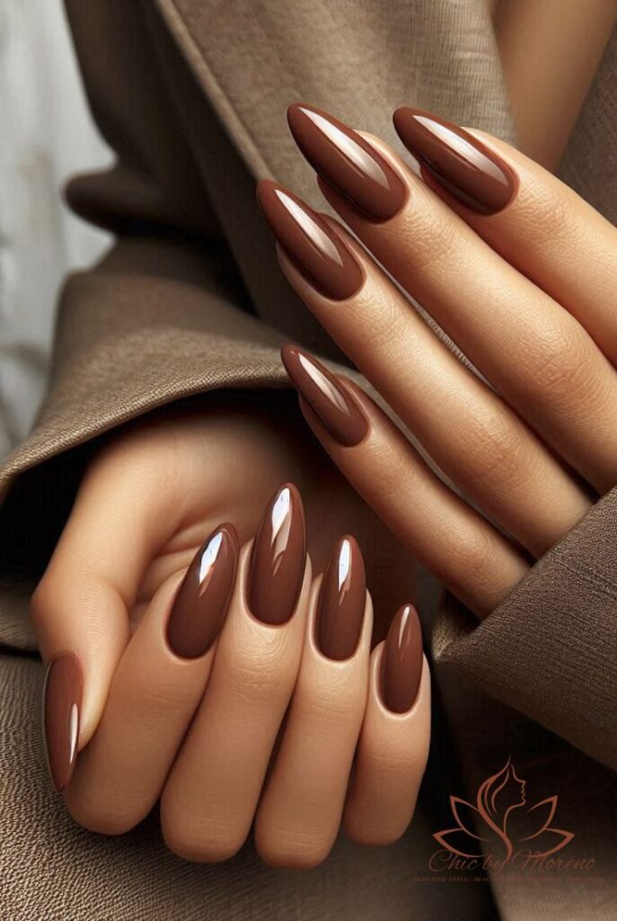 Nude Brown Nails