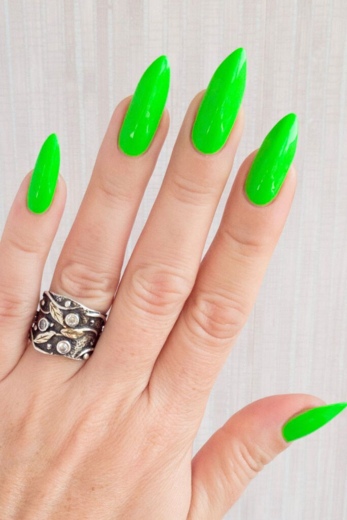 Neon Green Nails
