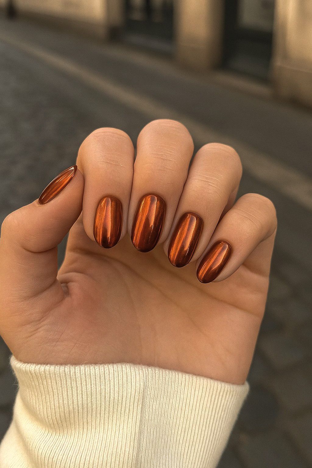 Orange Fall Nails