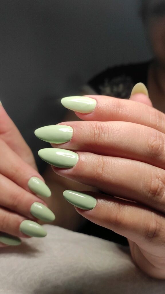 Matcha Green Nails