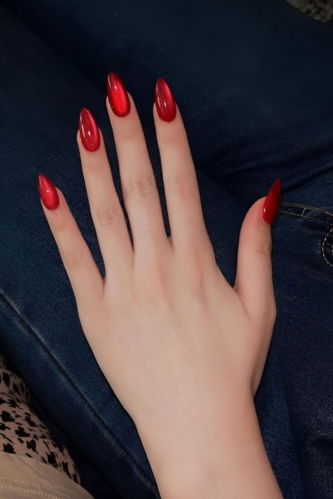 Dark Cherry Nails