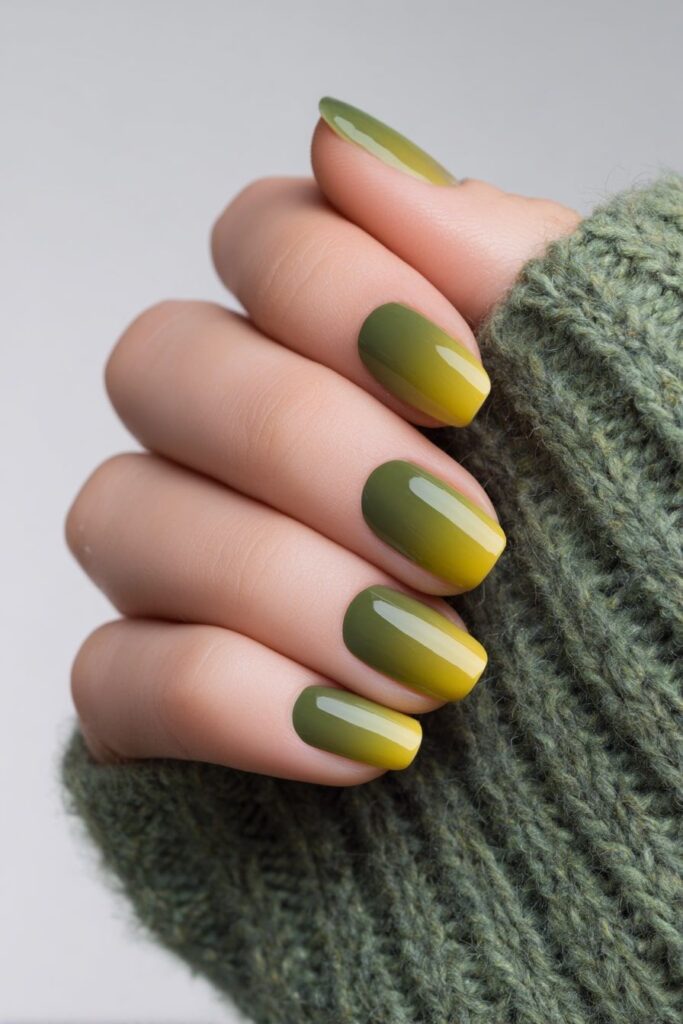 Olive Green Ombré