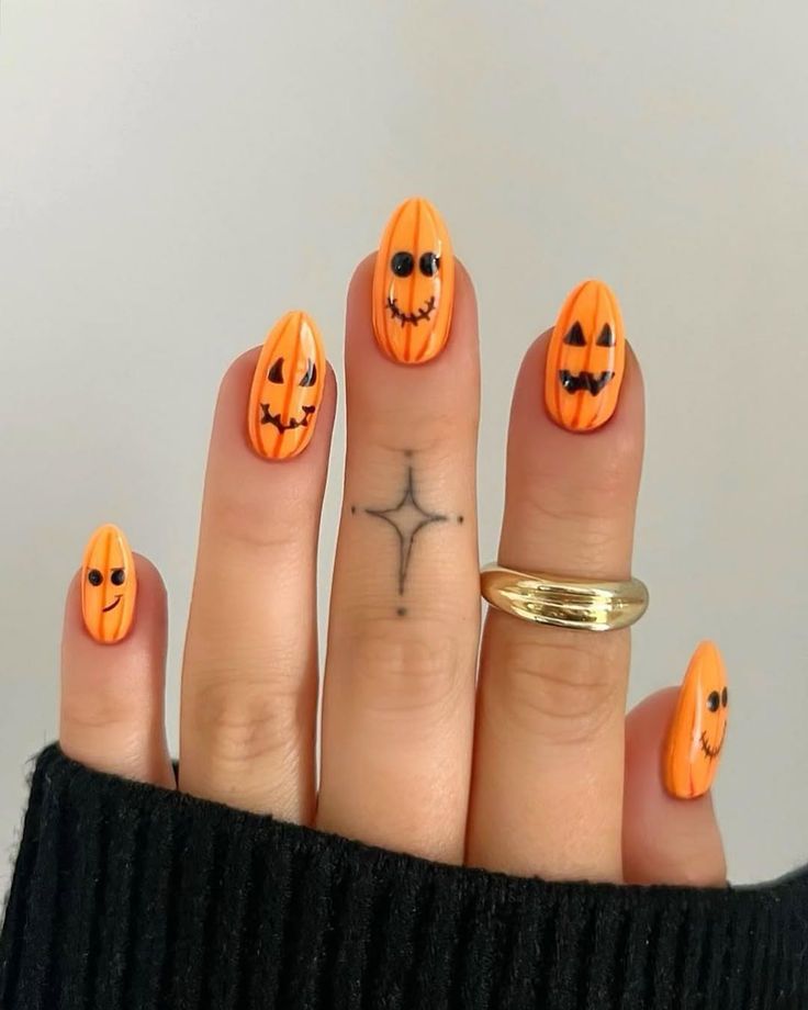 Pumpkin Spice Nails