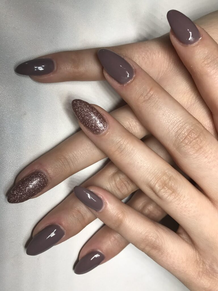 Taupe and Glitter Combo