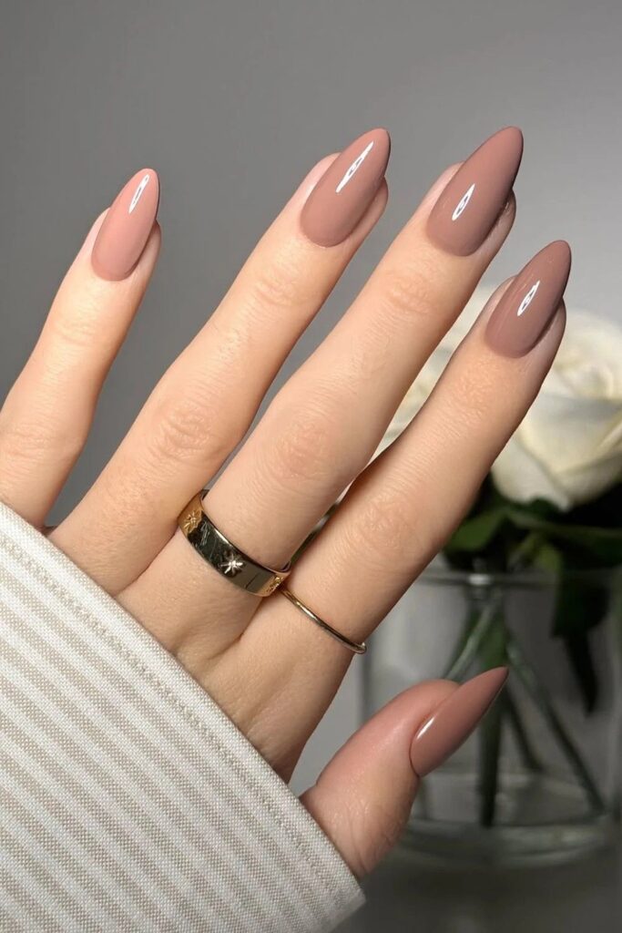 Nude Taupe Nails