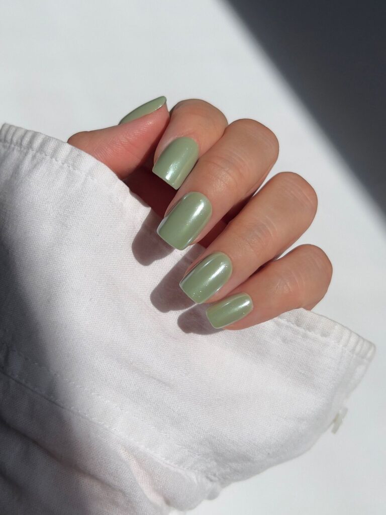 Sage Green Nails