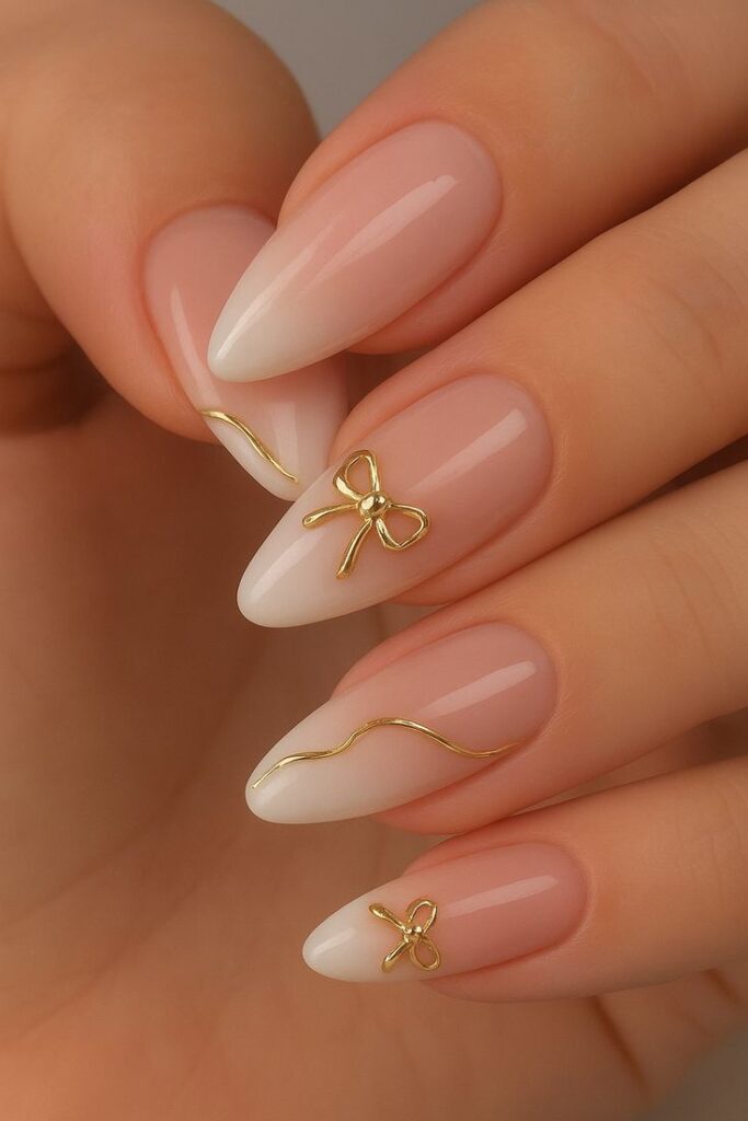 Soft Nude with Gold Details