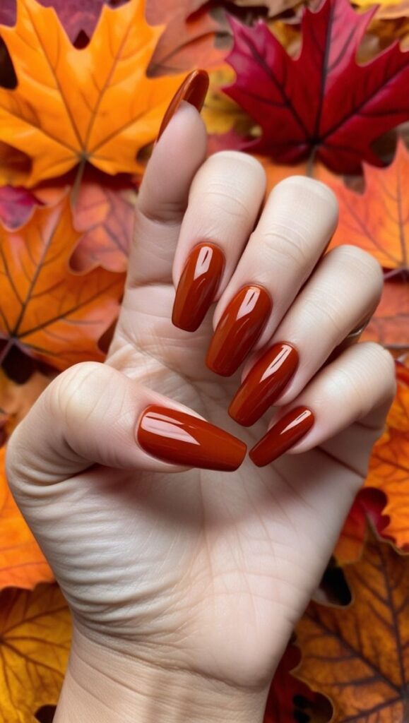 Burnt Orange Nails