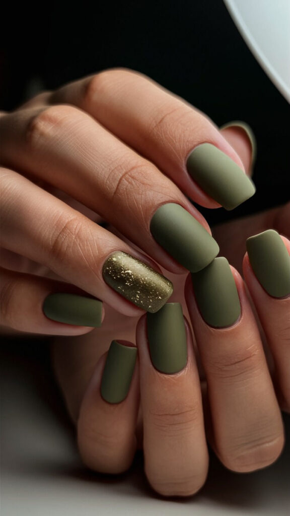 Army Green Nails