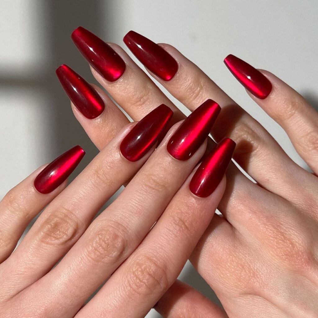Ruby Red Nails