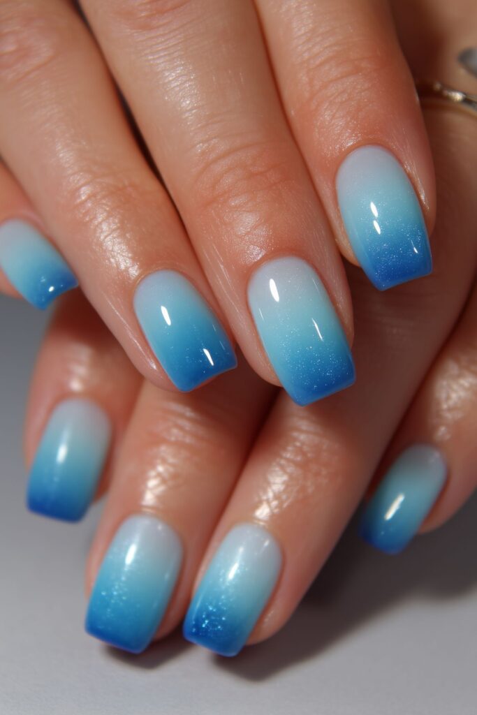 Cerulean Ombré Tips