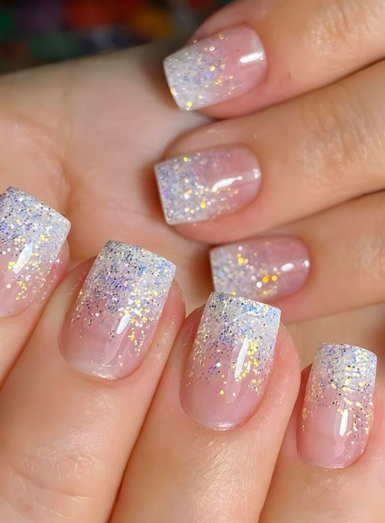 Glitter Fade Nails