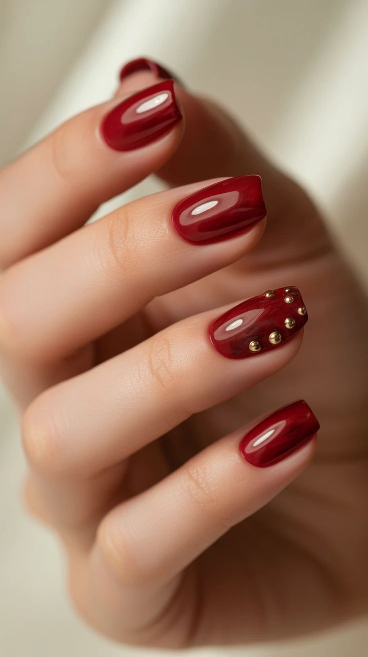 Red Fall Nails