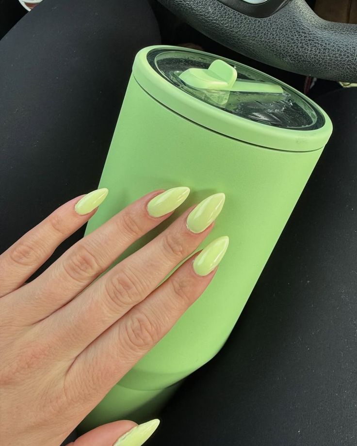 Lime Green Nails
