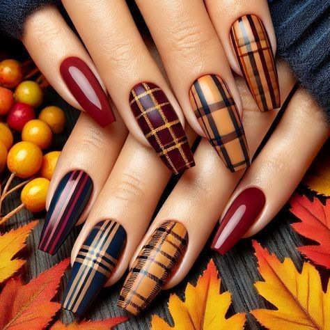 Plaid Nail Designs