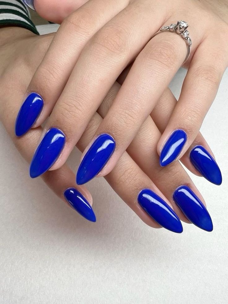 Blue Nail design