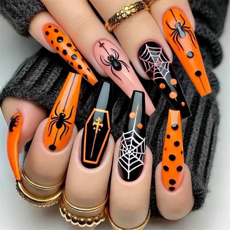 Long Halloween Nails