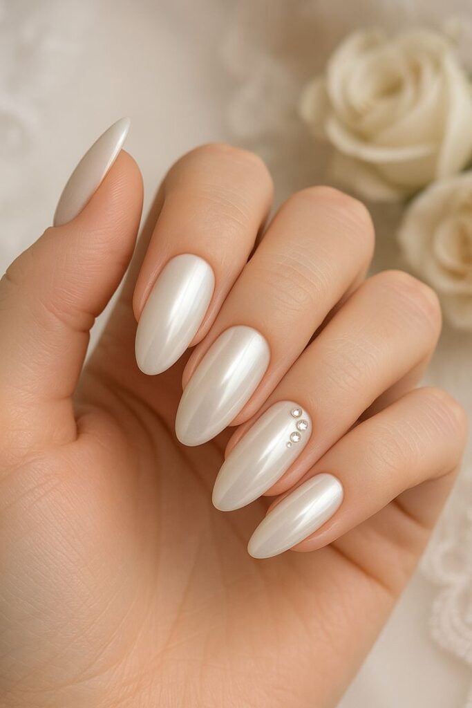 Ivory White Nails