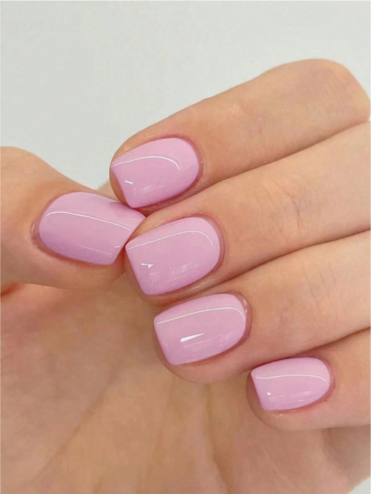 Soft Pink Short Acrylics