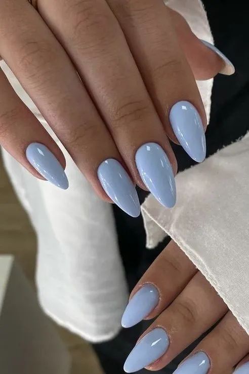 Baby Blue Nails