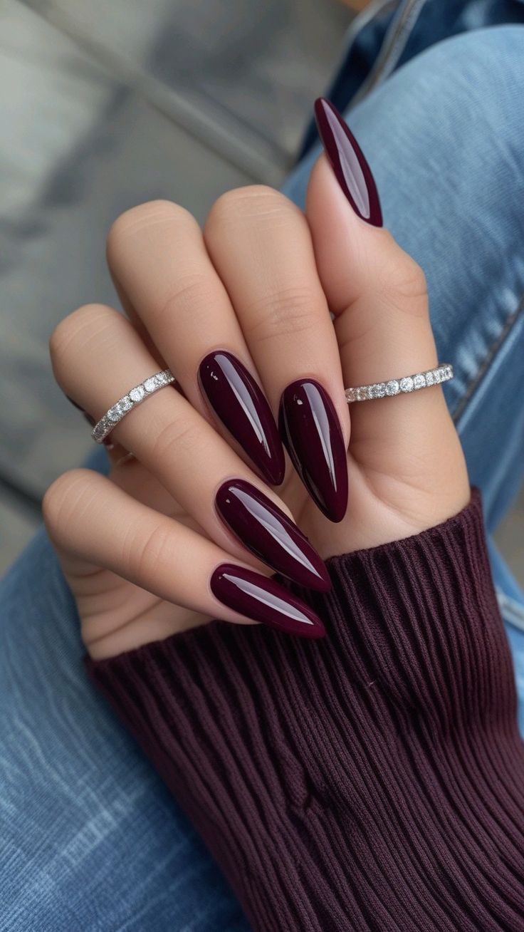 Burgundy Nail Designs