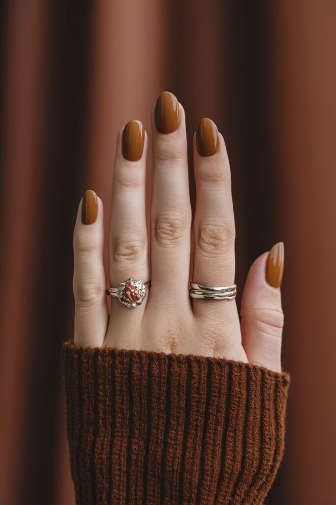 Caramel Cream Nails
