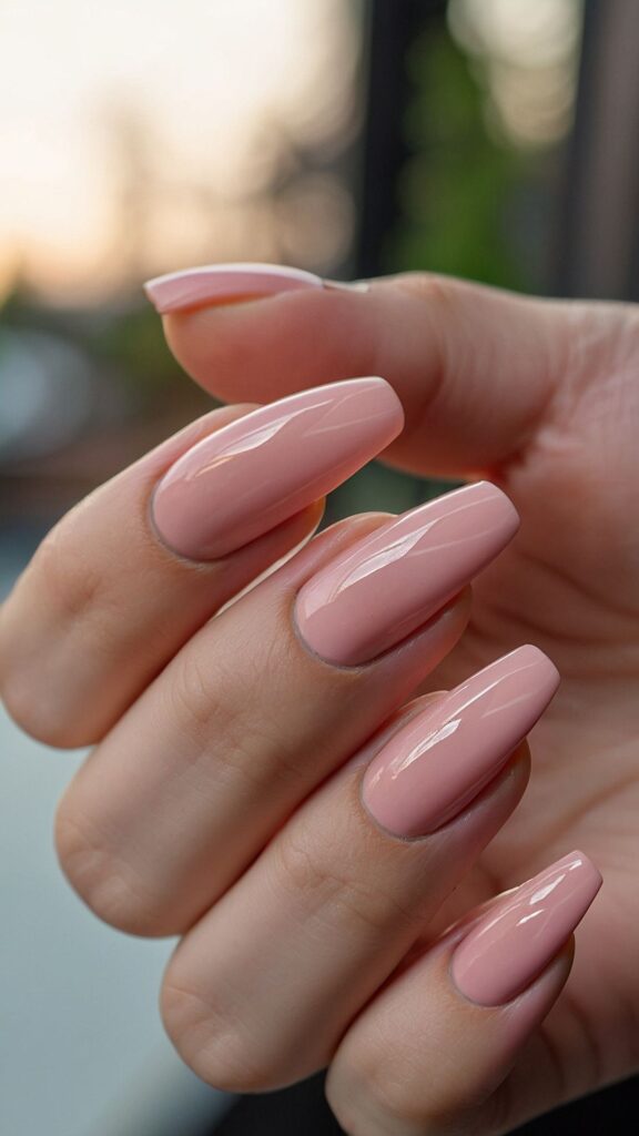 Dusty Rose Nails