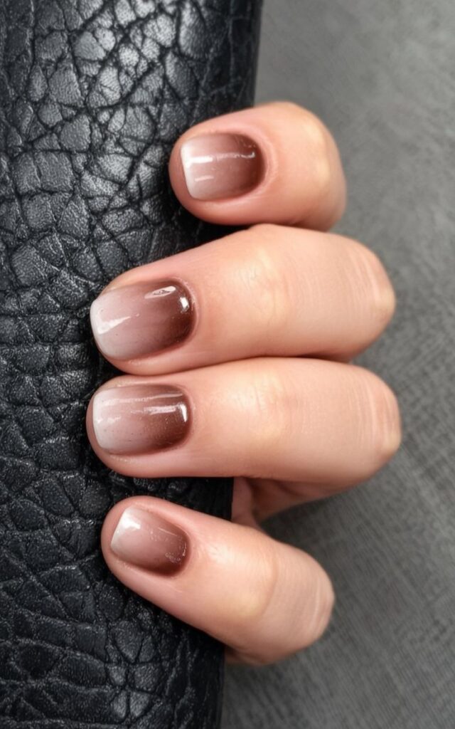 Short Acrylics with Ombré