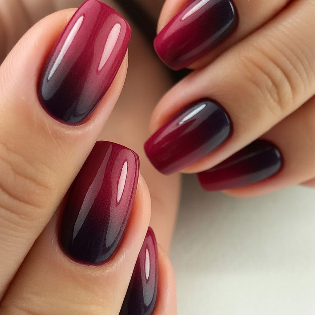 Burgundy Ombre Fade