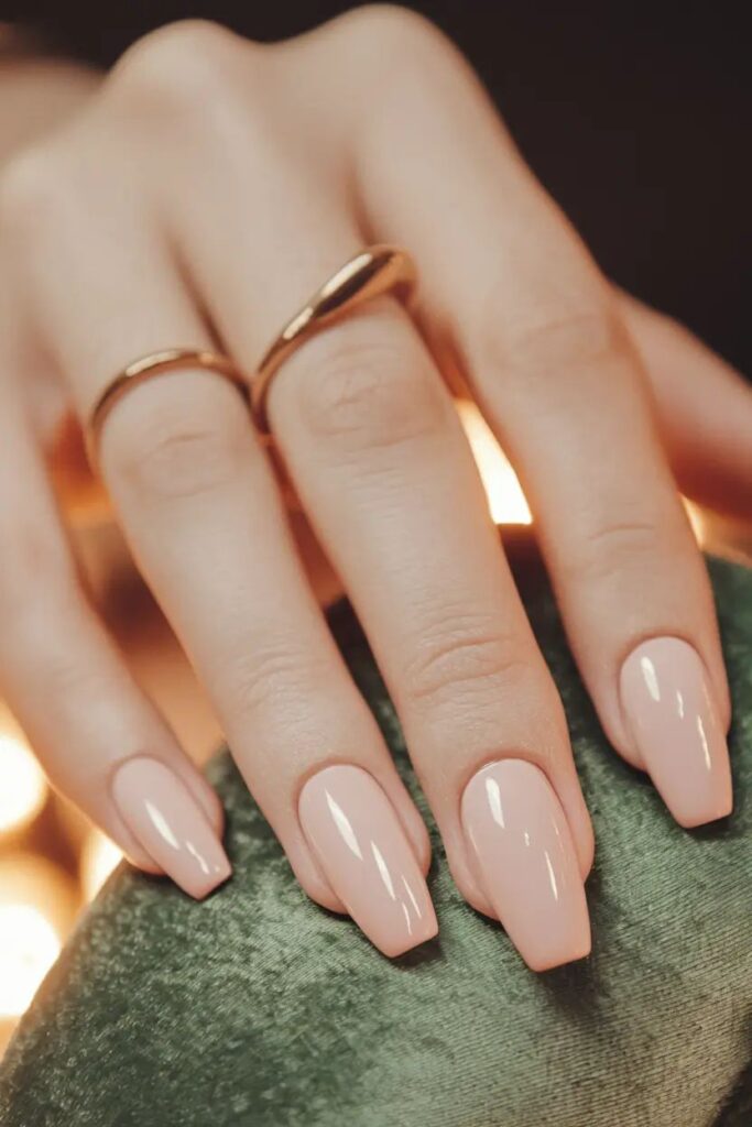 Nude Coffin Nails