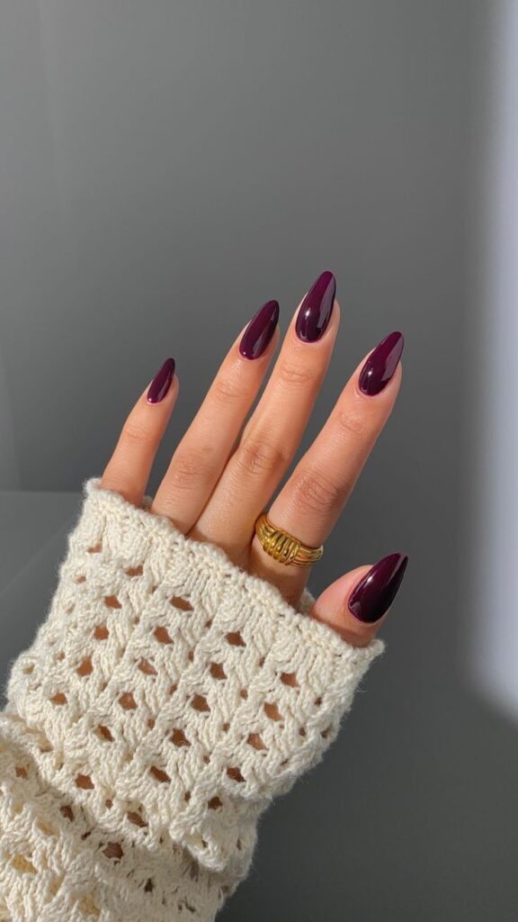 Plum Nails