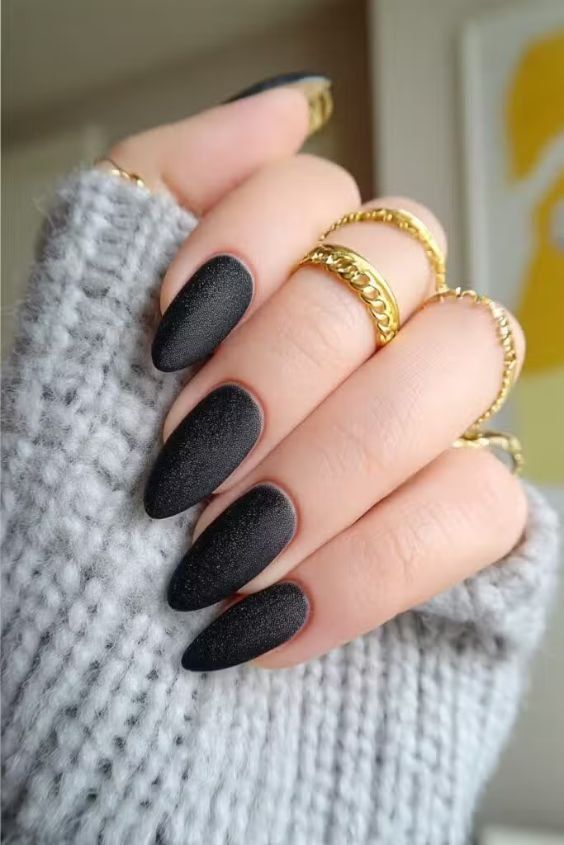 Black Velvet Nails