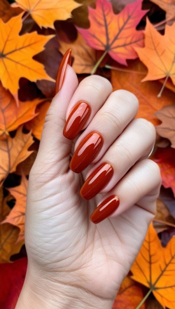 Burnt Orange Nails