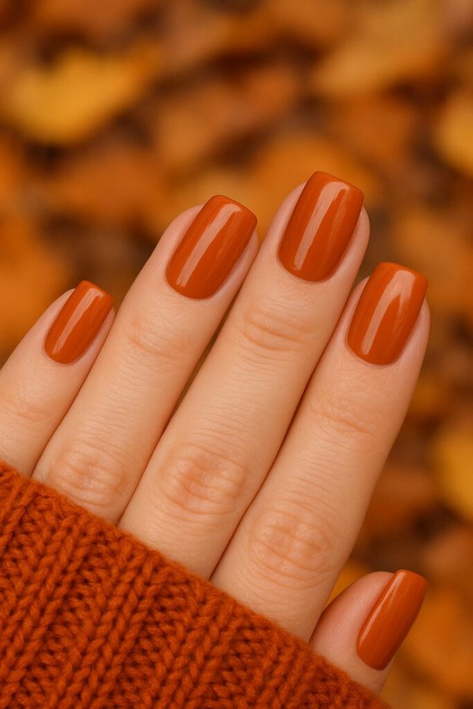 Pumpkin Spice Nails
