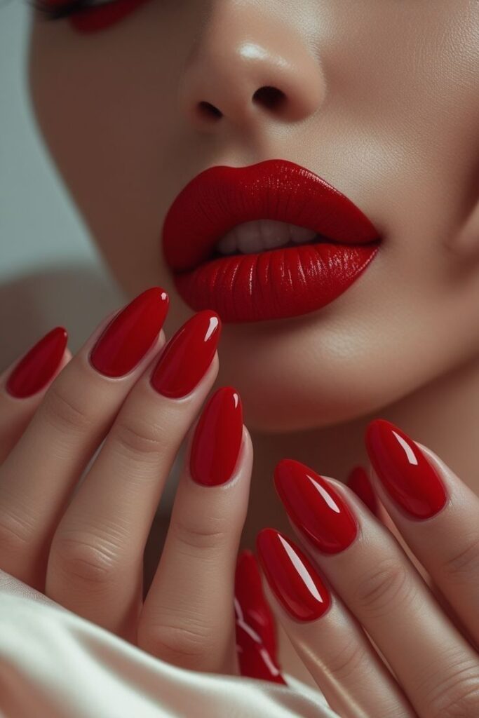 Bold Red Nails