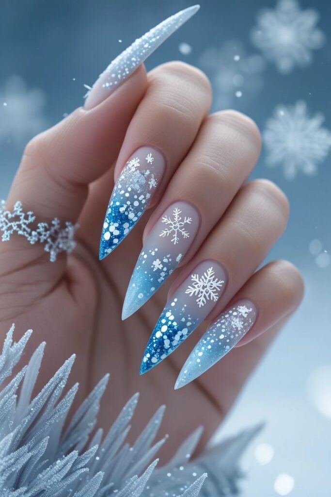 Ice Queen French Tips