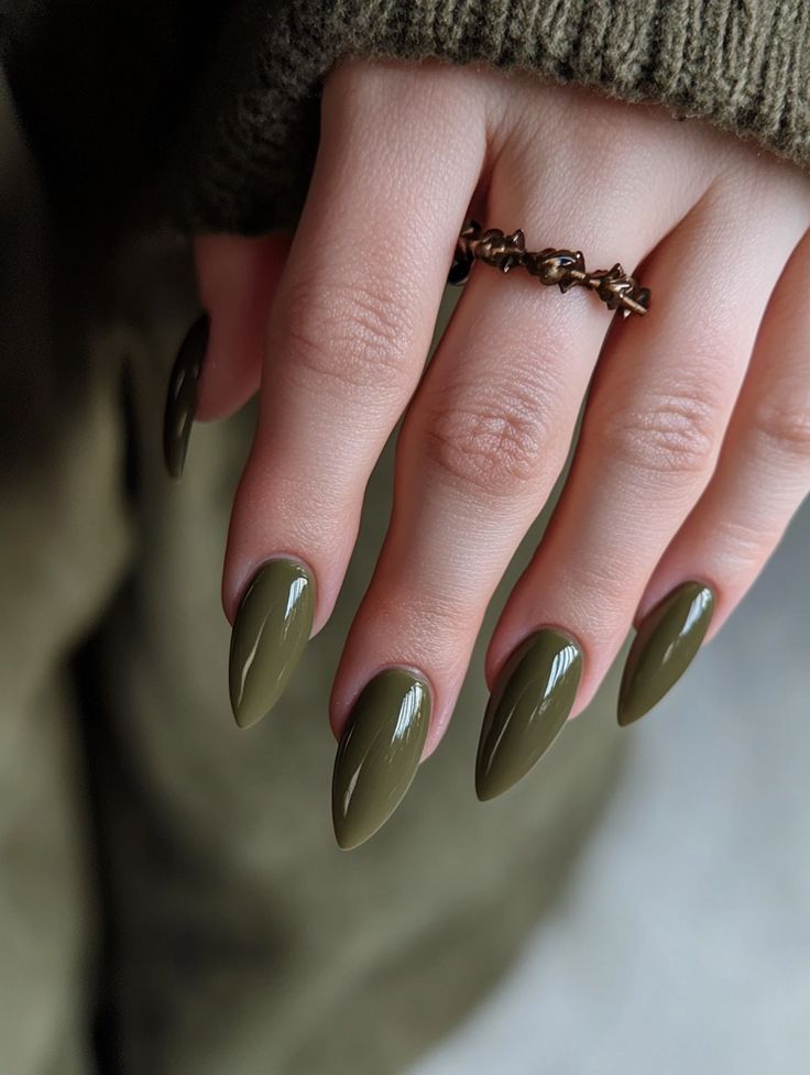 Olive Harvest Nails