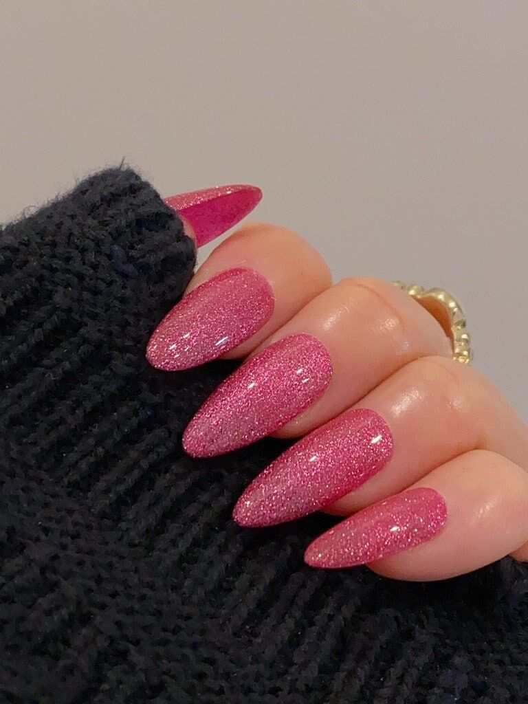Pink Winter Nails