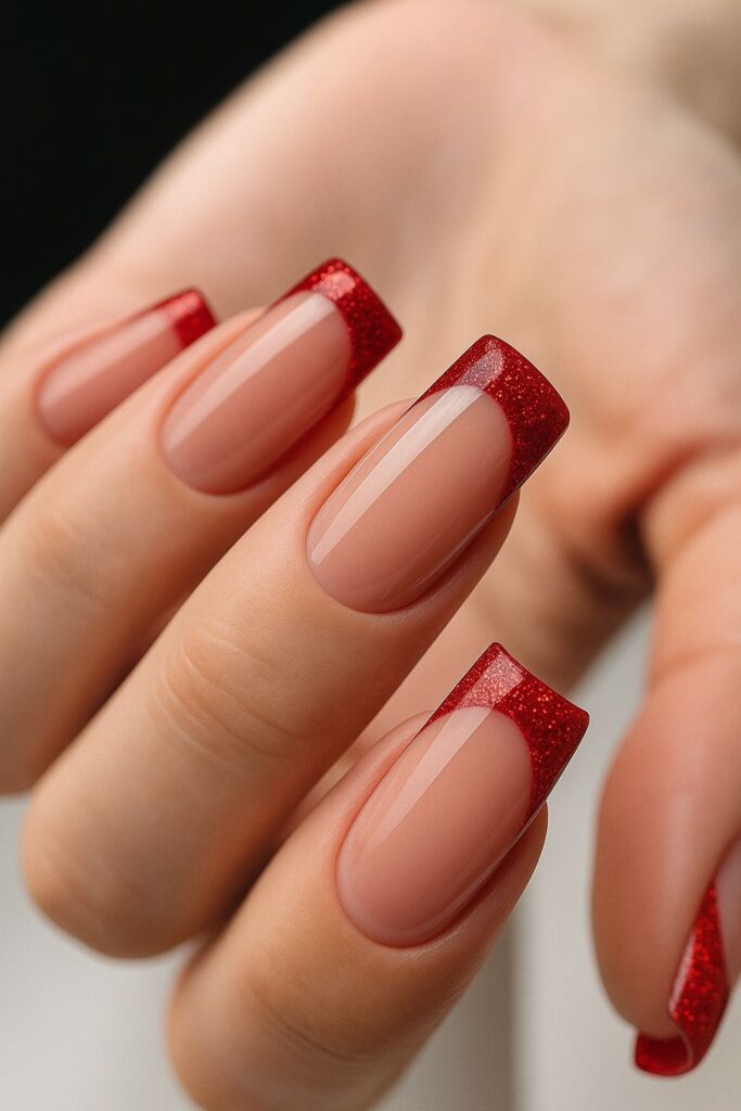 Red Tips with Glossy Shine