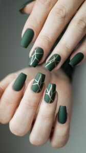 Forest Green Matte with Glossy Accents