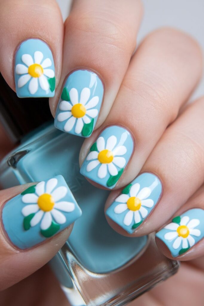 Cobalt Pop With Petite Daisy Detail