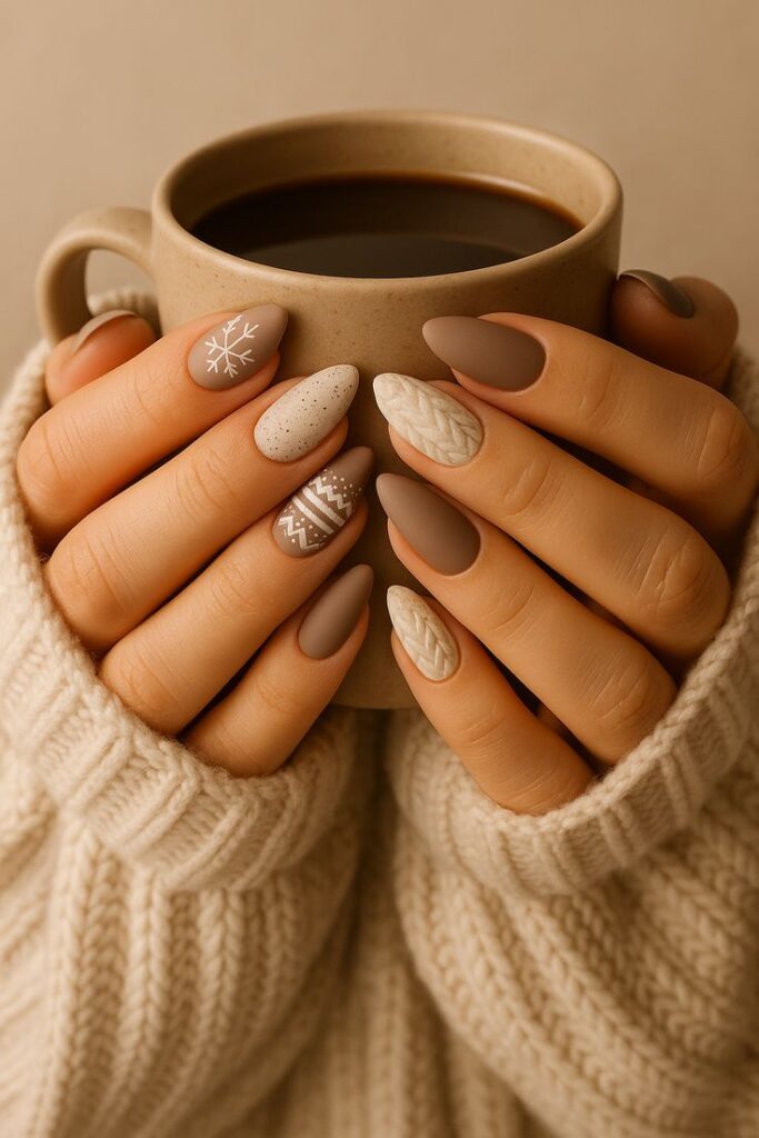 Cozy Sweater Pattern Almonds