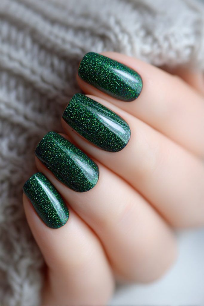 Green December Nails 
