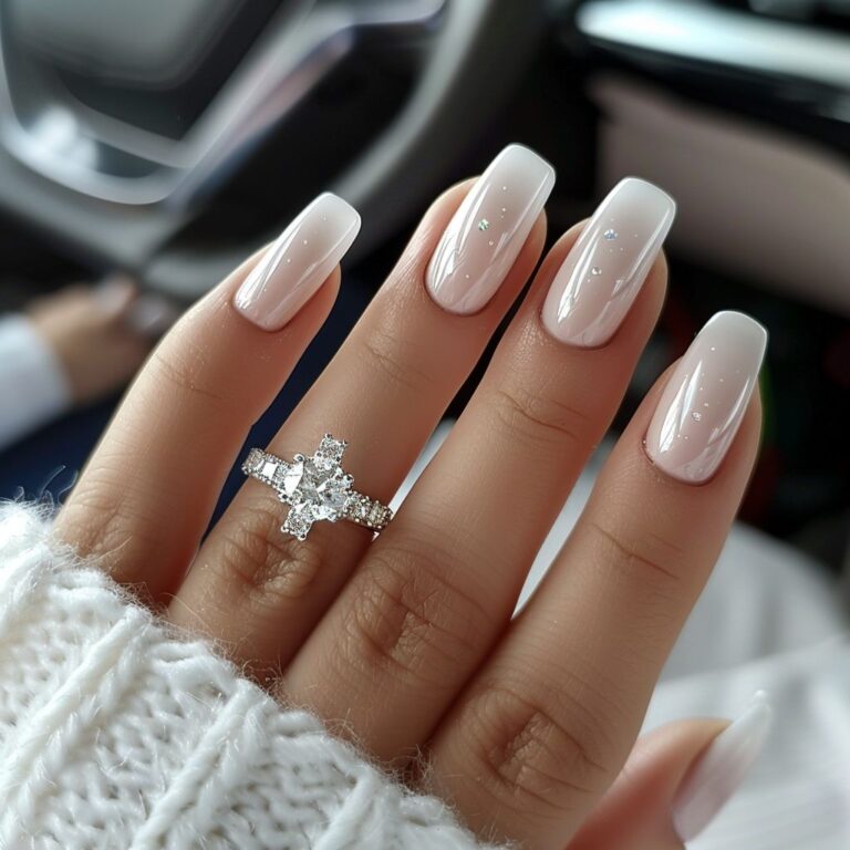 White Evergreen Nail Ideas for 2026