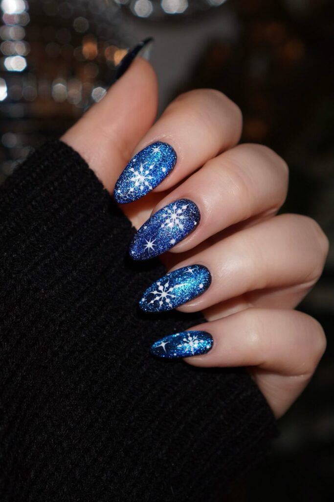Snowflake Nail Art