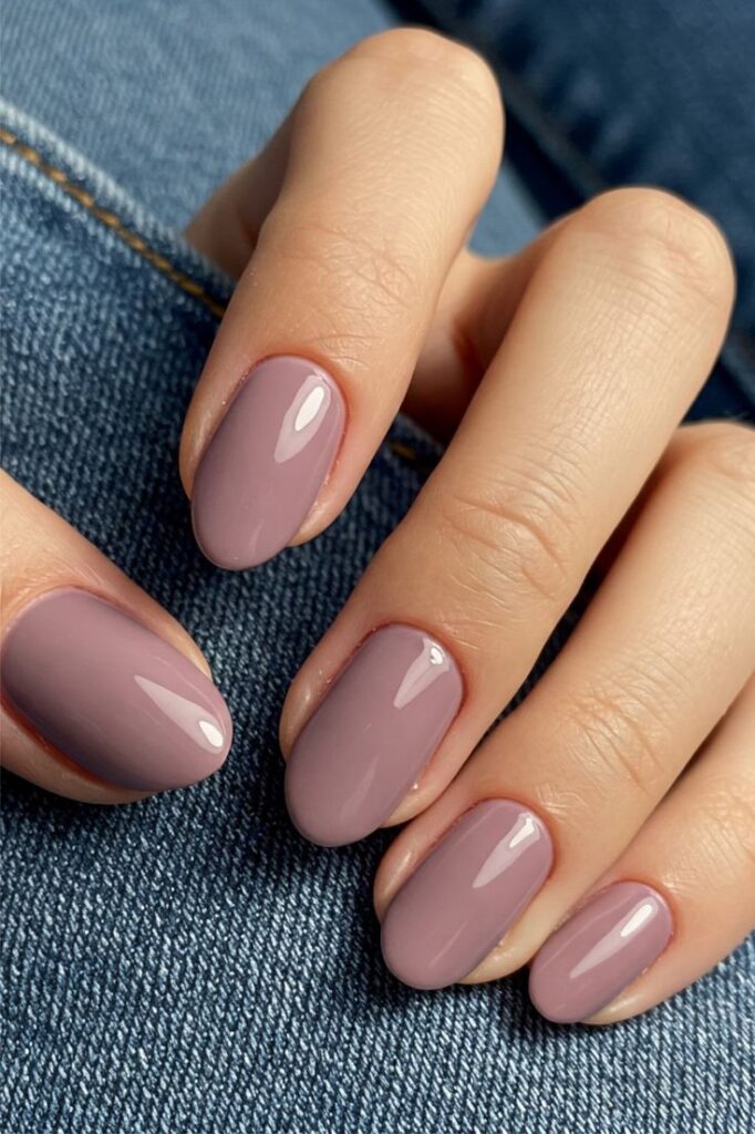 Dusty Mauve Nails