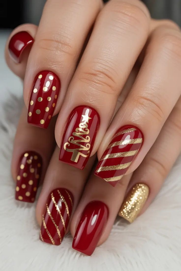 Red December Nails
