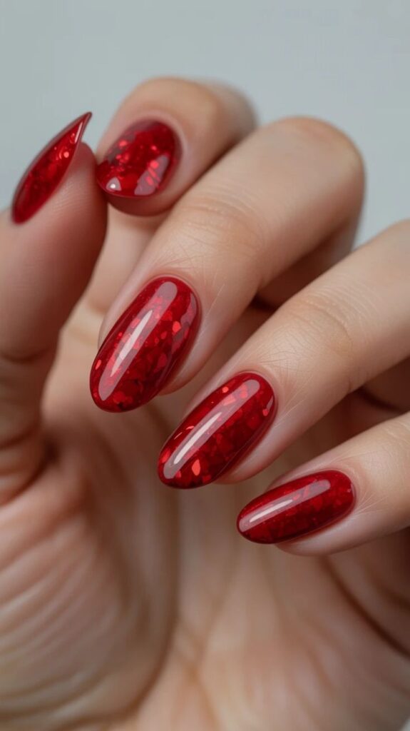 Sparkling Crimson Glitter