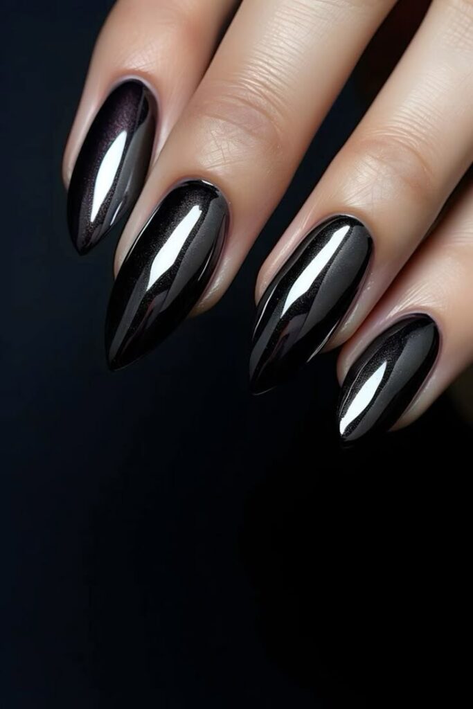 Black Chrome Nails
